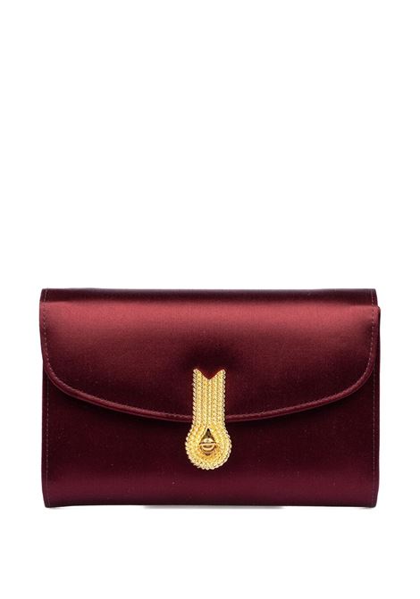 Burgundy satin queen mid clutch Queen mid clutch Amato Daniele - women AMATO DANIELE | 877864ARASO390